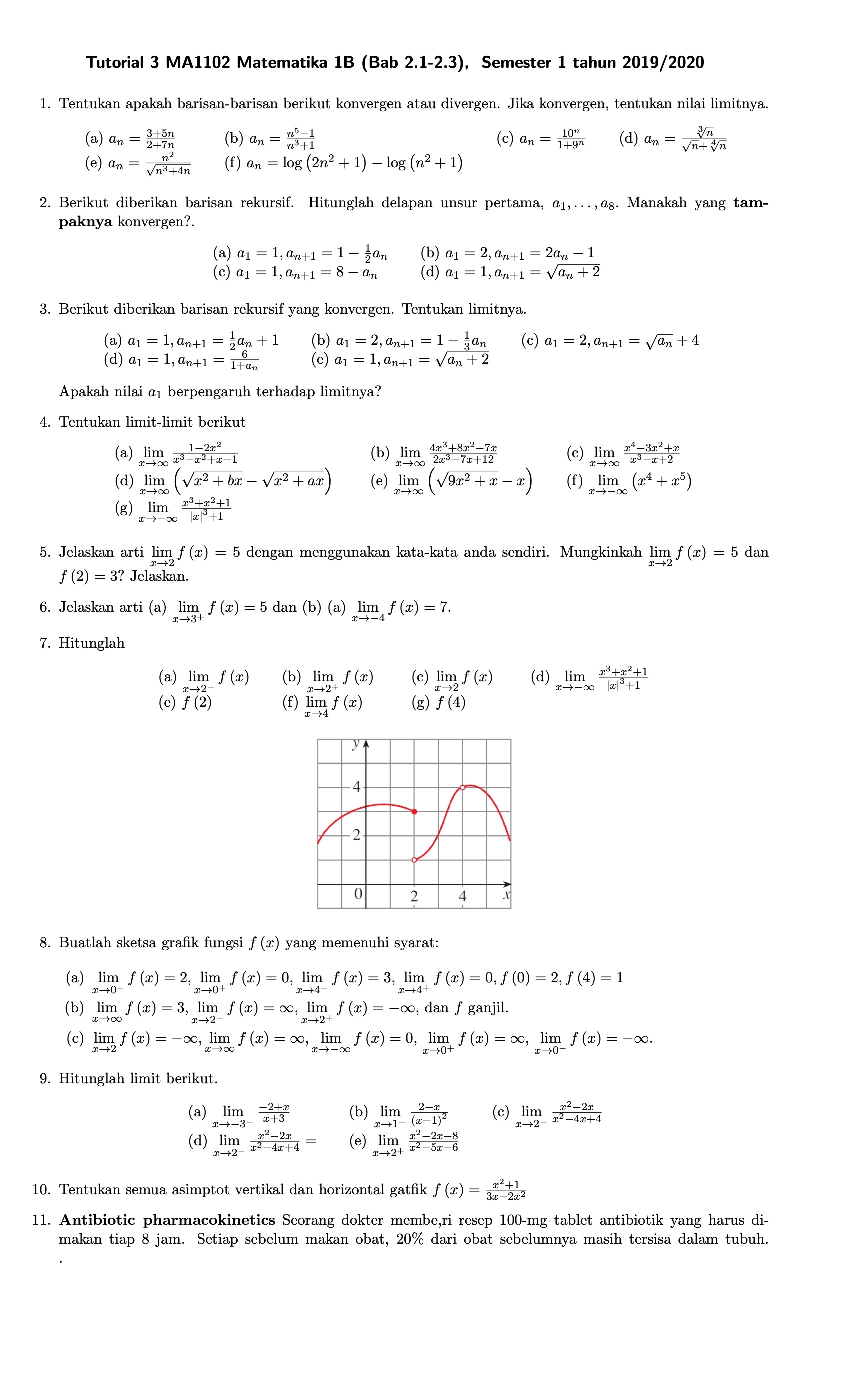 Matematika 1B Tutorial 03 | MES Consulting